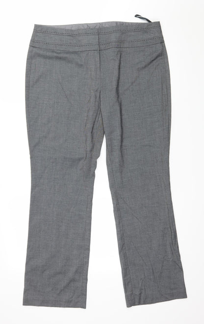 Preloved Debenhams Womens Grey   Trousers  Size 14 L29 in - Front