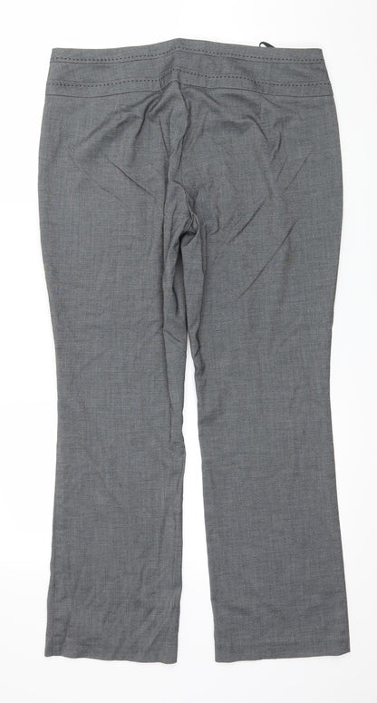 Preloved Debenhams Womens Grey   Trousers  Size 14 L29 in - Back