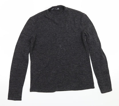 Mango Womens Grey  Knit Pullover Jumper Size S