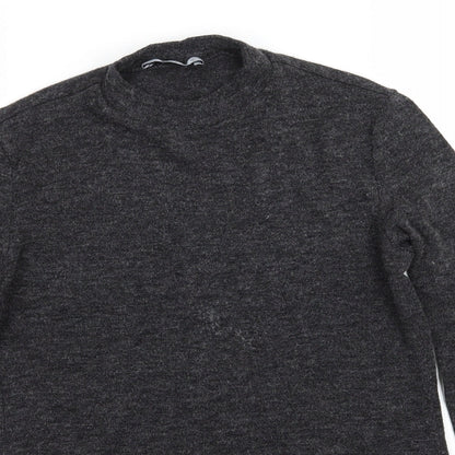 Mango Womens Grey  Knit Pullover Jumper Size S