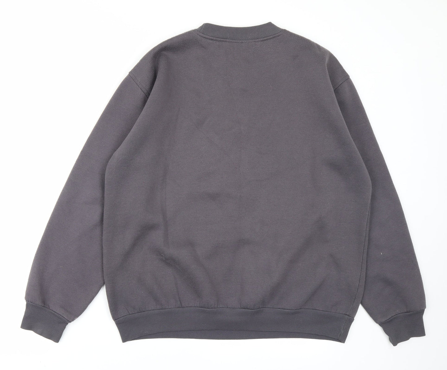 Midnight Sun Design Womens Grey   Pullover Sweatshirt Size S