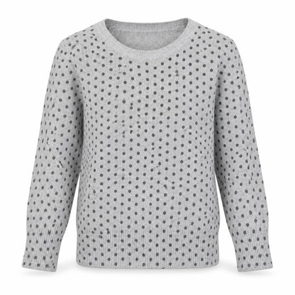Dorothy Perkins Womens Grey Polka Dot  Pullover Jumper Size 8
