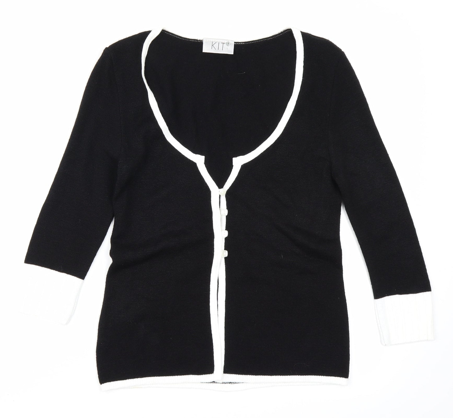 Kit Womens Black   Cardigan Jumper Size 12