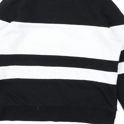 Preloved FOREVER 21 Womens Black Striped  Pullover Sweatshirt Size S - Label