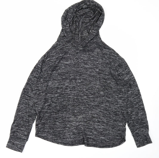 Papaya Womens Black   Pullover Hoodie Size M