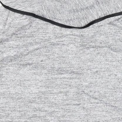 Brand and care label for Izabel women’s grey cardigan jumper, size UK 8