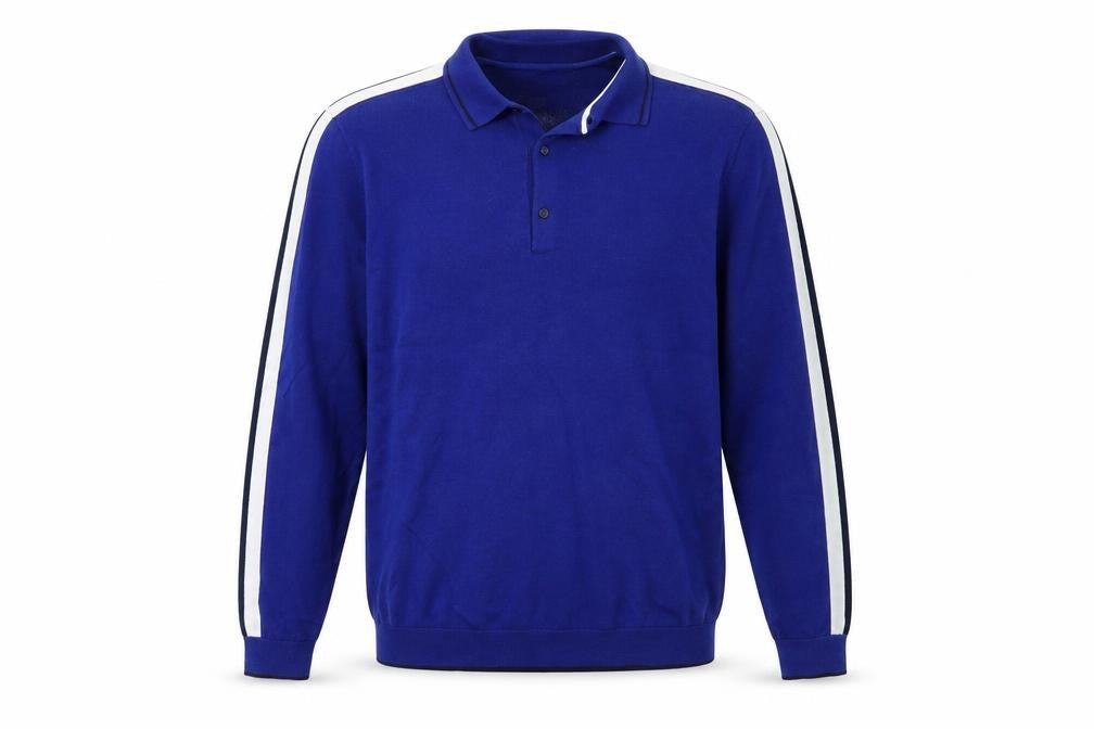 Marks & Spencer Mens Blue Striped Knit Pullover Jumper Size M