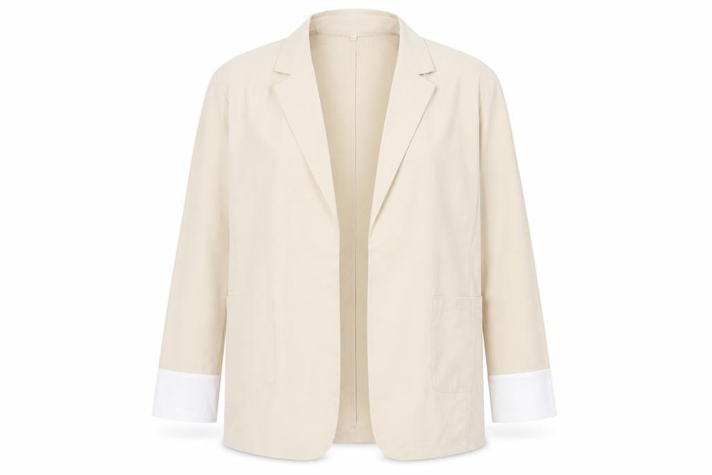 Preworn Womens Beige   Jacket Blazer Size 2XL