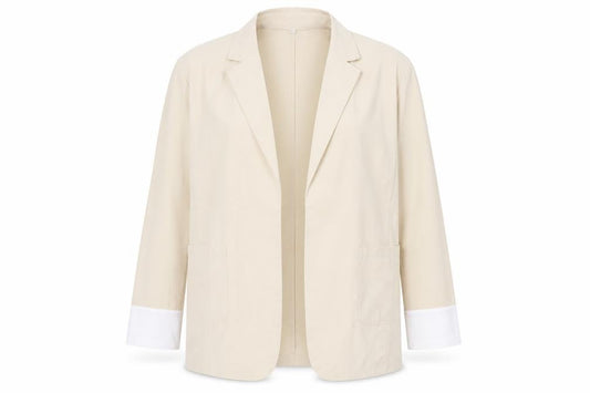 Preworn Womens Beige   Jacket Blazer Size 2XL