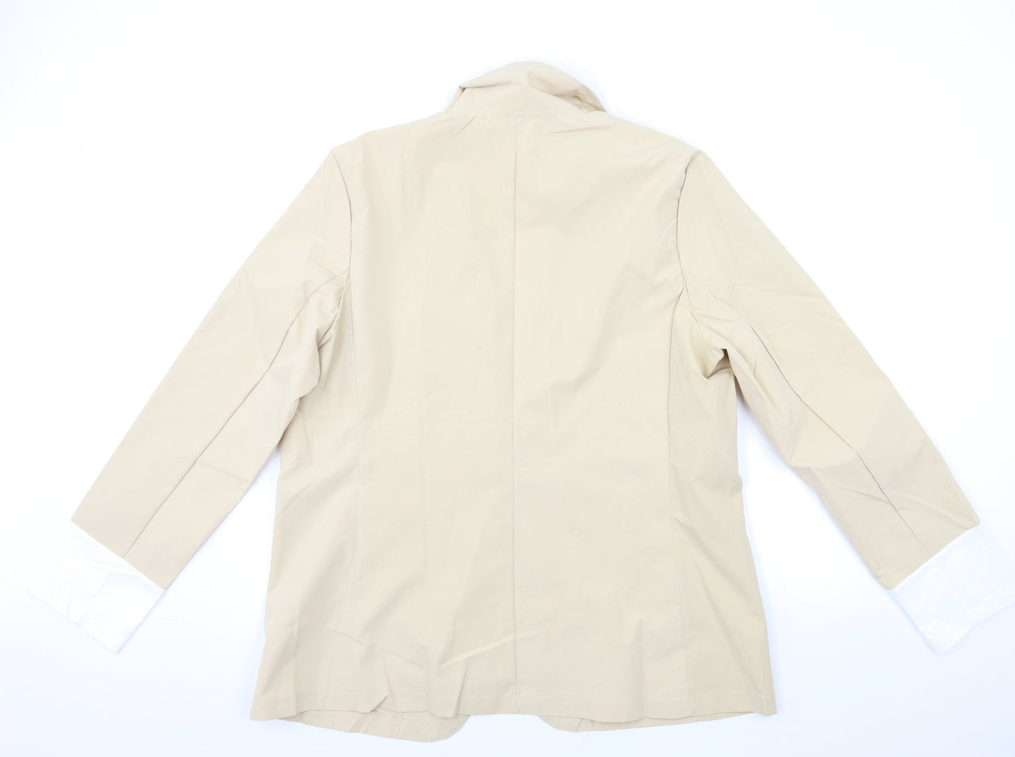 Preworn Womens Beige   Jacket Blazer Size 2XL