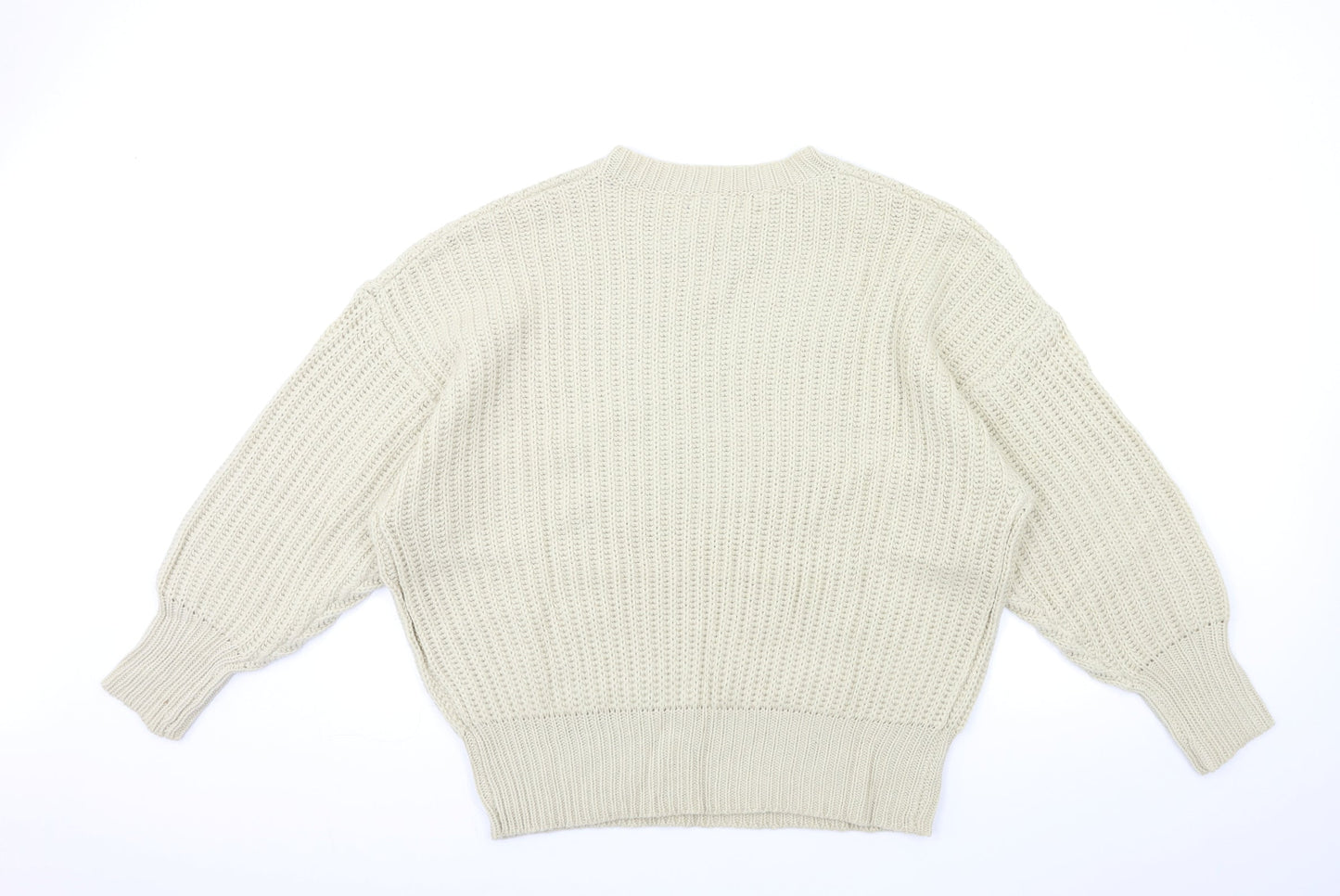SheIn Womens Beige  Knit Pullover Jumper Size L
