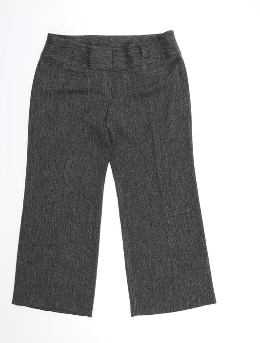 Dorothy Perkins Womens Grey   Trousers  Size 34 in L27 in