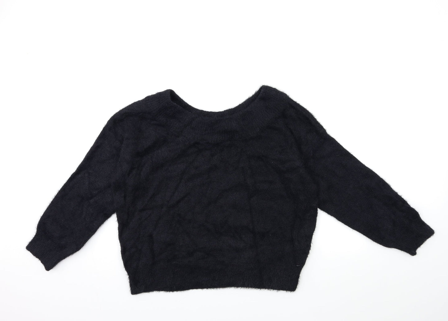New Look Womens Black  Knit Pullover Jumper Size M