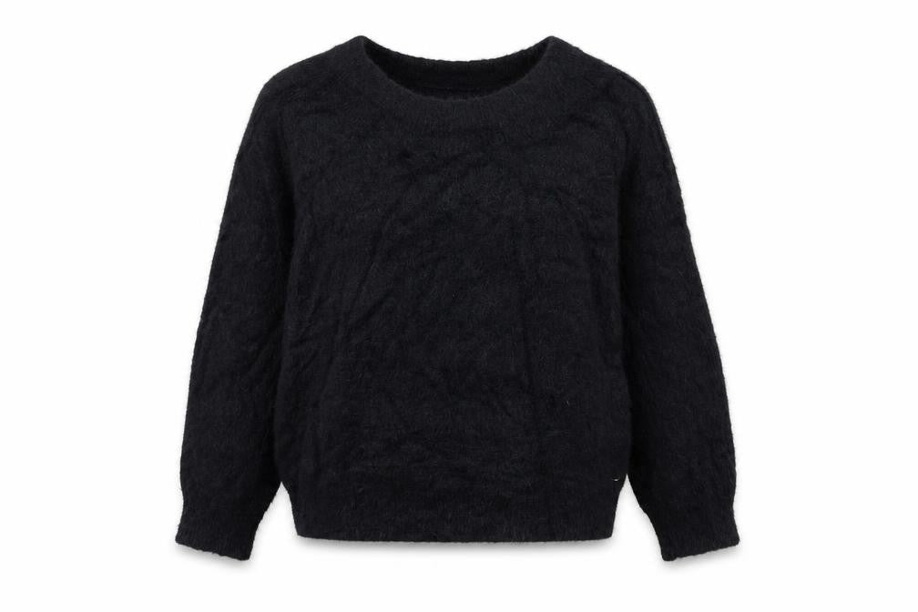 New Look Womens Black  Knit Pullover Jumper Size M
