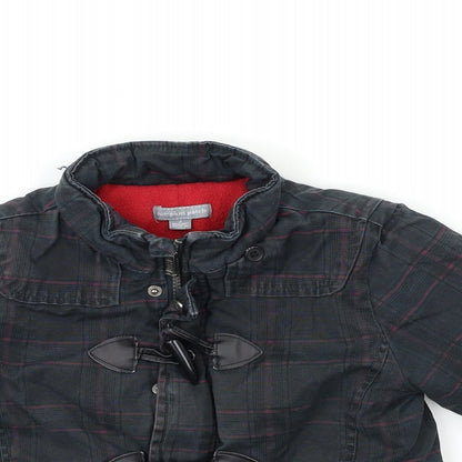 Close-up detail of Pumpkin Patch boys’ grey jacket coat, size 3, years