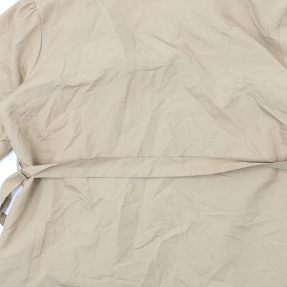 La Redoute Womens Brown   Overcoat Coat Size 14