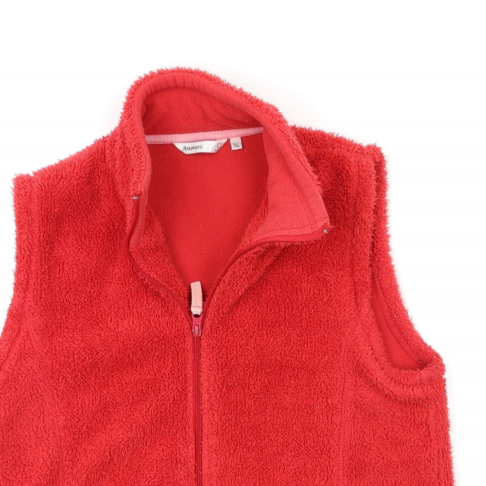 Amoretti Womens Red  Fleece Jacket  Size L