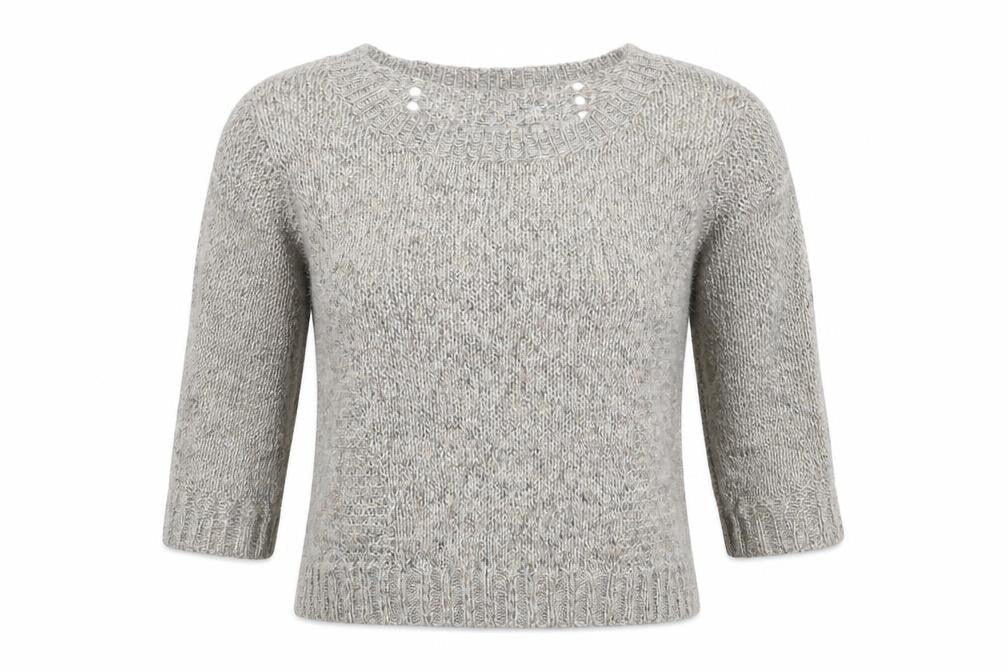 RJR.John Rocha Womens Silver  Knit Pullover Jumper Size 8