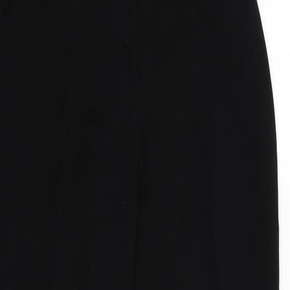 Close-up detail of Principles women’s black trousers, size UK 10, 30-inch leg