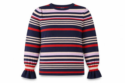 Saint Tropez Clothing Womens Multicoloured Striped  Pullover Jumper Size XL