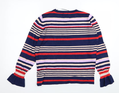 Saint Tropez Clothing Womens Multicoloured Striped  Pullover Jumper Size XL