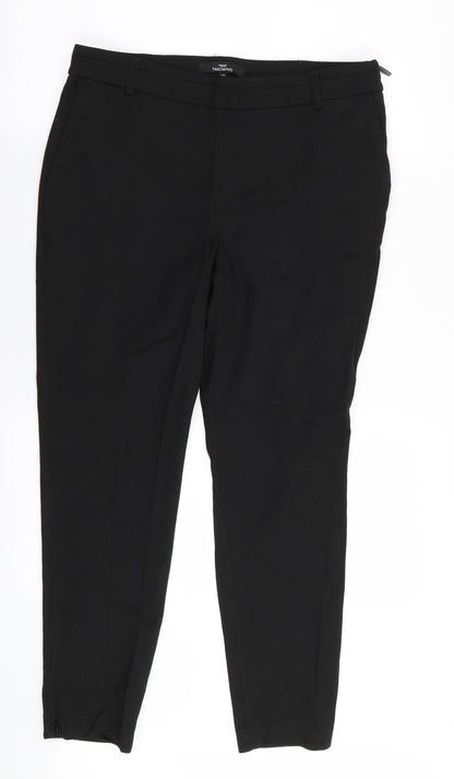 Next Womens Black   Trousers  Size 12 L27 in