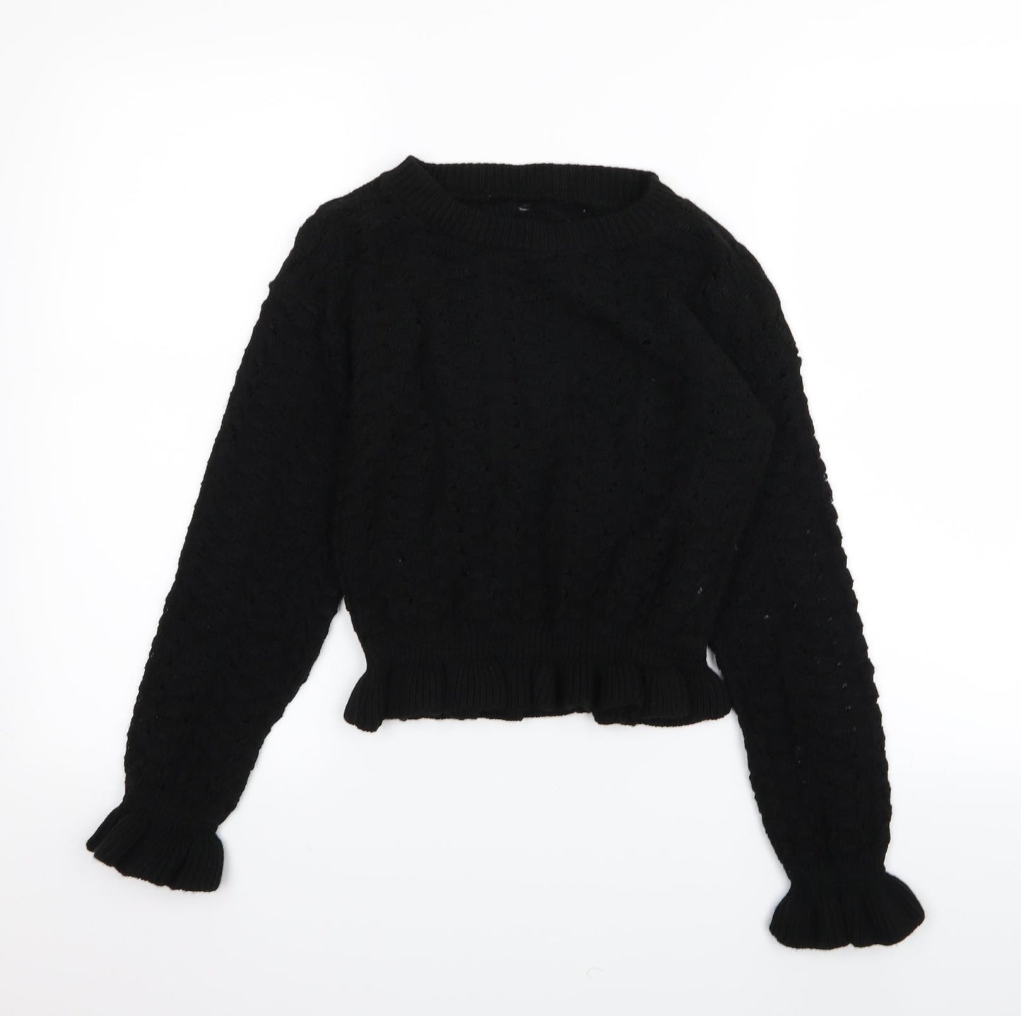 Preworn Womens Black   Pullover Jumper Size M