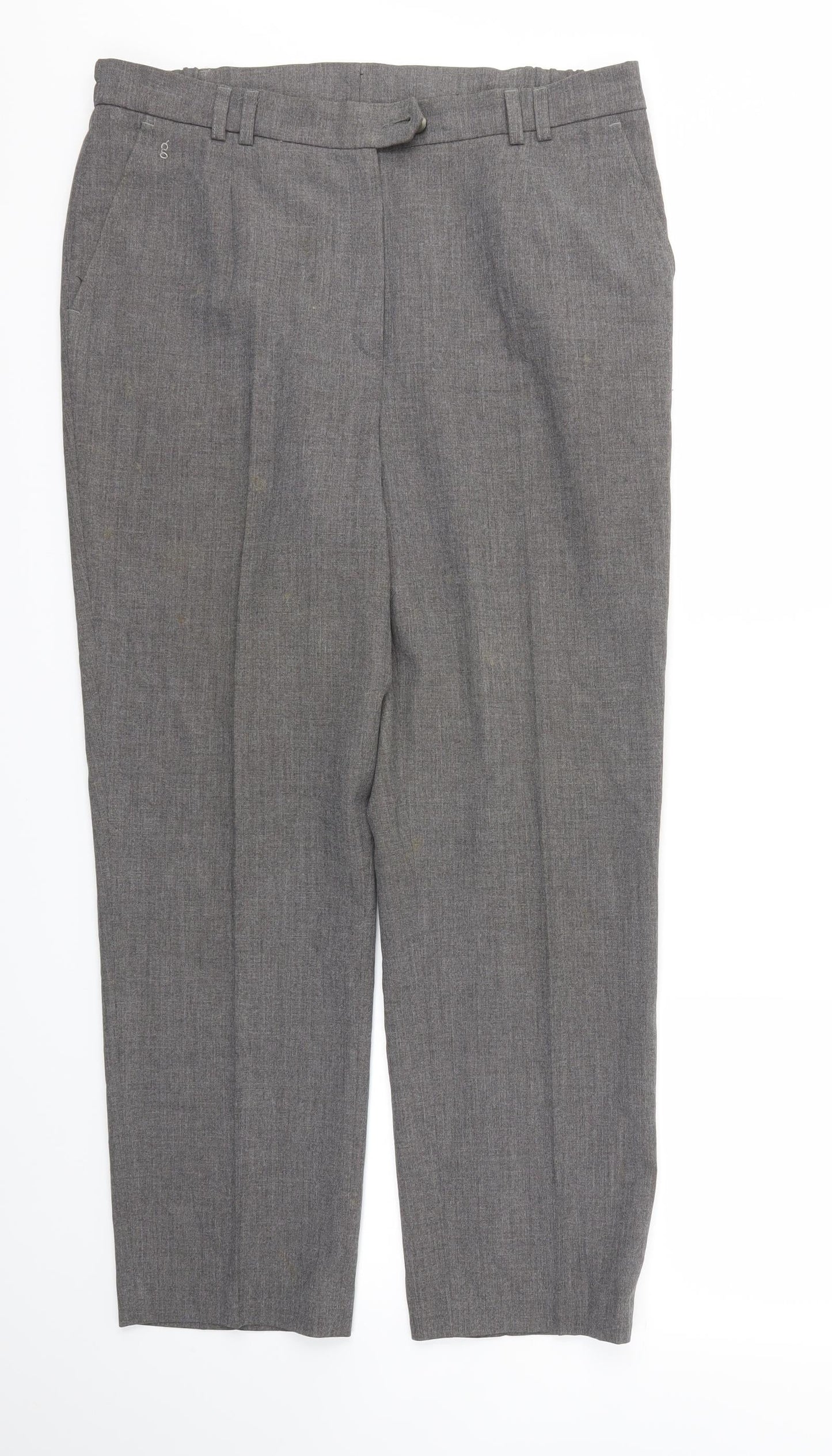 Preworn Womens Grey   Trousers  Size 34 L27 in