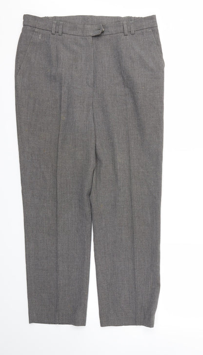 Preworn Womens Grey   Trousers  Size 34 L27 in