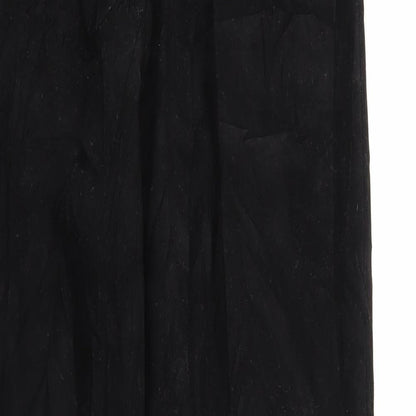 Preworn Womens Black   Trousers  Size 30 in L28 in