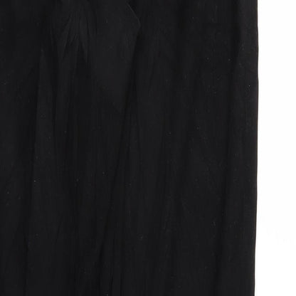 Preworn Womens Black   Trousers  Size 30 in L28 in