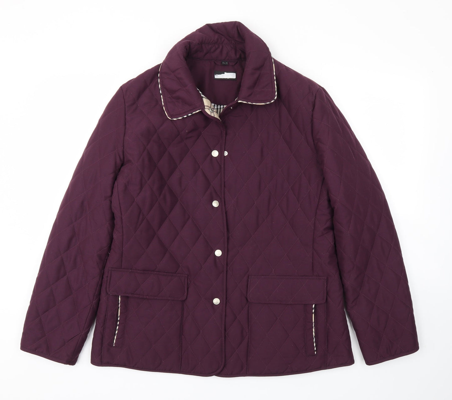 Preworn Womens Purple   Jacket Coat Size 14