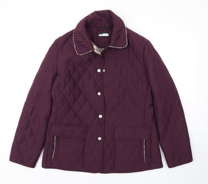 Preworn Womens Purple   Jacket Coat Size 14