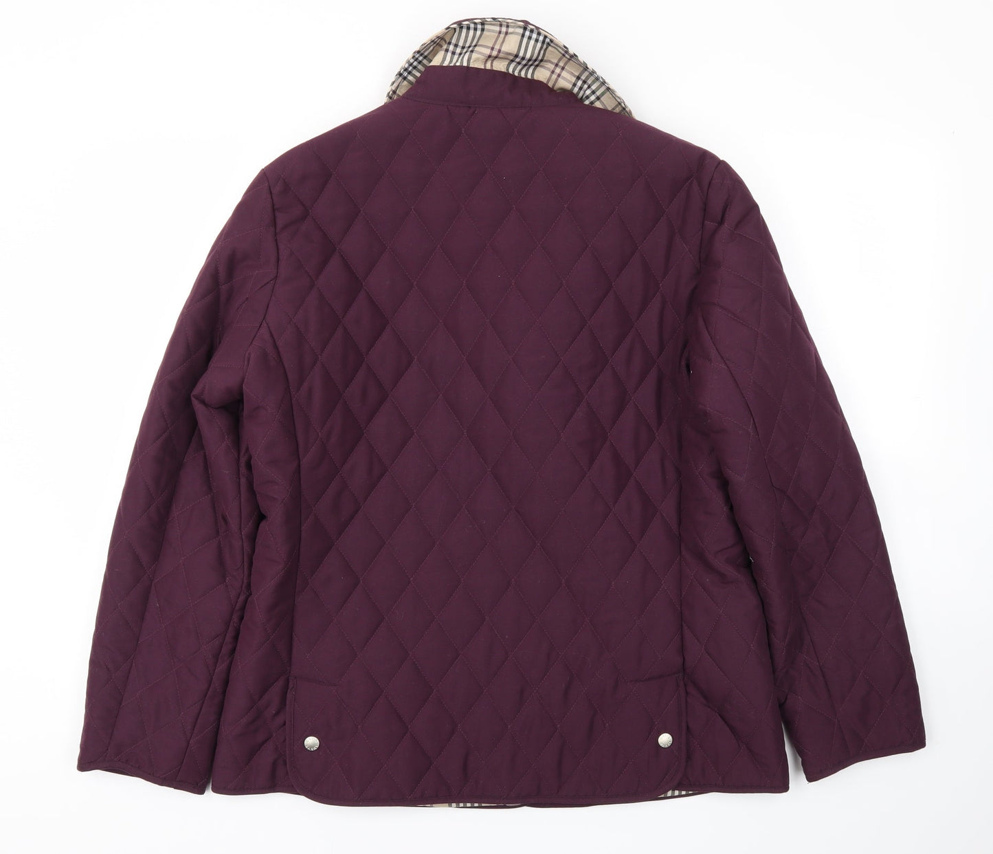 Preworn Womens Purple   Jacket Coat Size 14