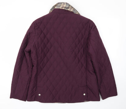 Preworn Womens Purple   Jacket Coat Size 14