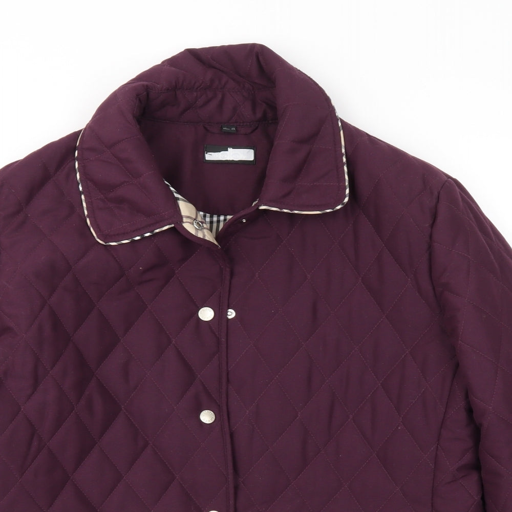 Preworn Womens Purple   Jacket Coat Size 14