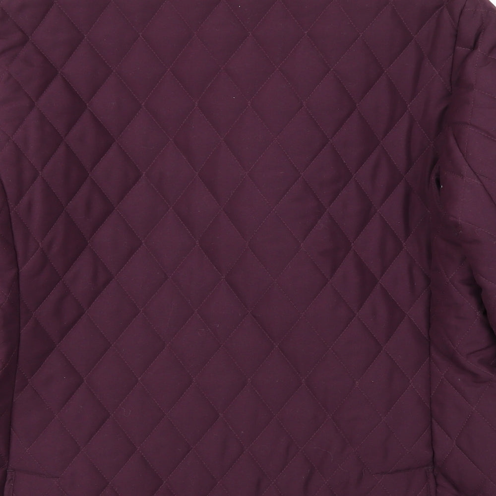 Preworn Womens Purple   Jacket Coat Size 14