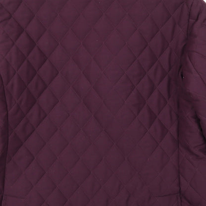 Preworn Womens Purple   Jacket Coat Size 14