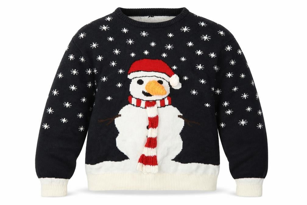 Merry Christmas Mens Black Animal Print  Pullover Sweatshirt Size XL  - Christmas