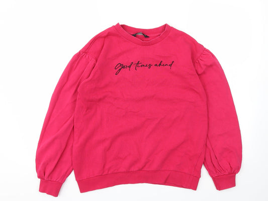 F&F Womens Pink   Pullover Jumper Size 6