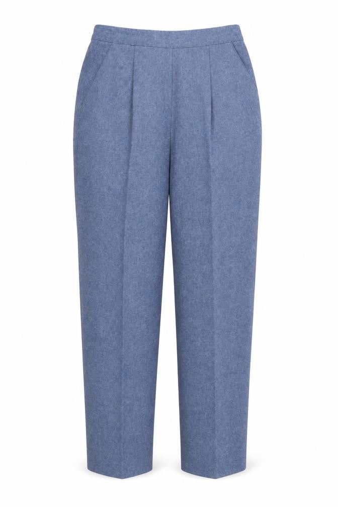 Classics Womens Blue   Trousers  Size 12 L26 in - Stretch waistband