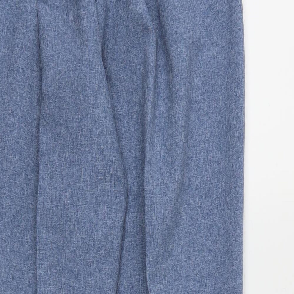 Classics Womens Blue   Trousers  Size 12 L26 in - Stretch waistband