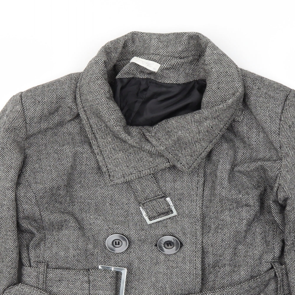 Zoe Womens Grey   Jacket Coat Size 12