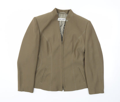 Preloved Gerry Weber Womens Green   Jacket Blazer Size 14 - Front
