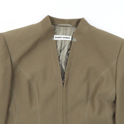 Preloved Gerry Weber Womens Green   Jacket Blazer Size 14 - Detail