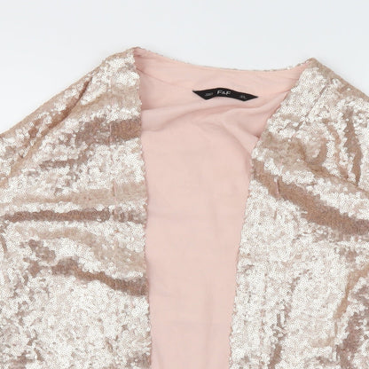 F&F Womens Gold   Jacket Blazer Size 6