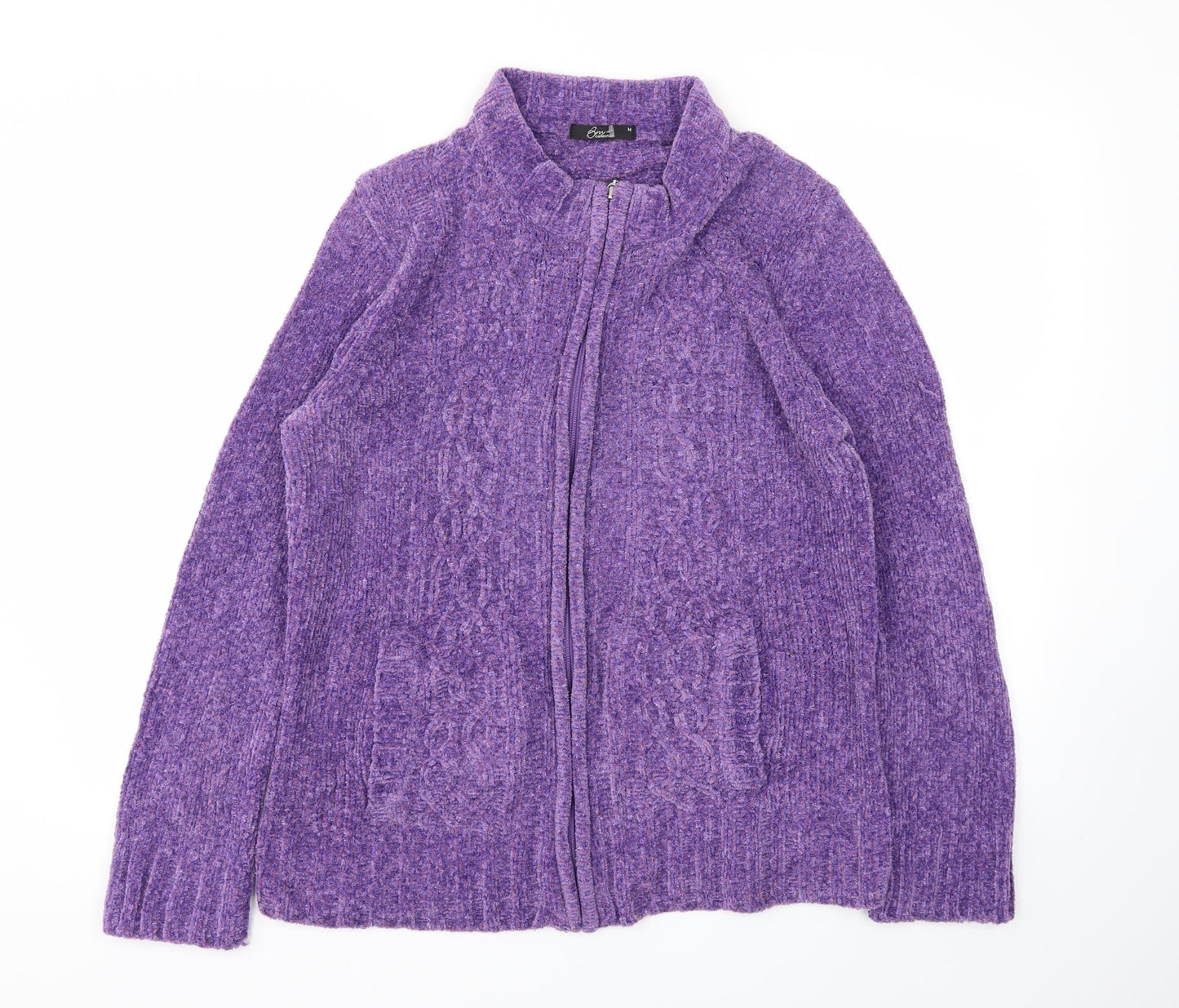BM Womens Purple   Full Zip Jumper Size M