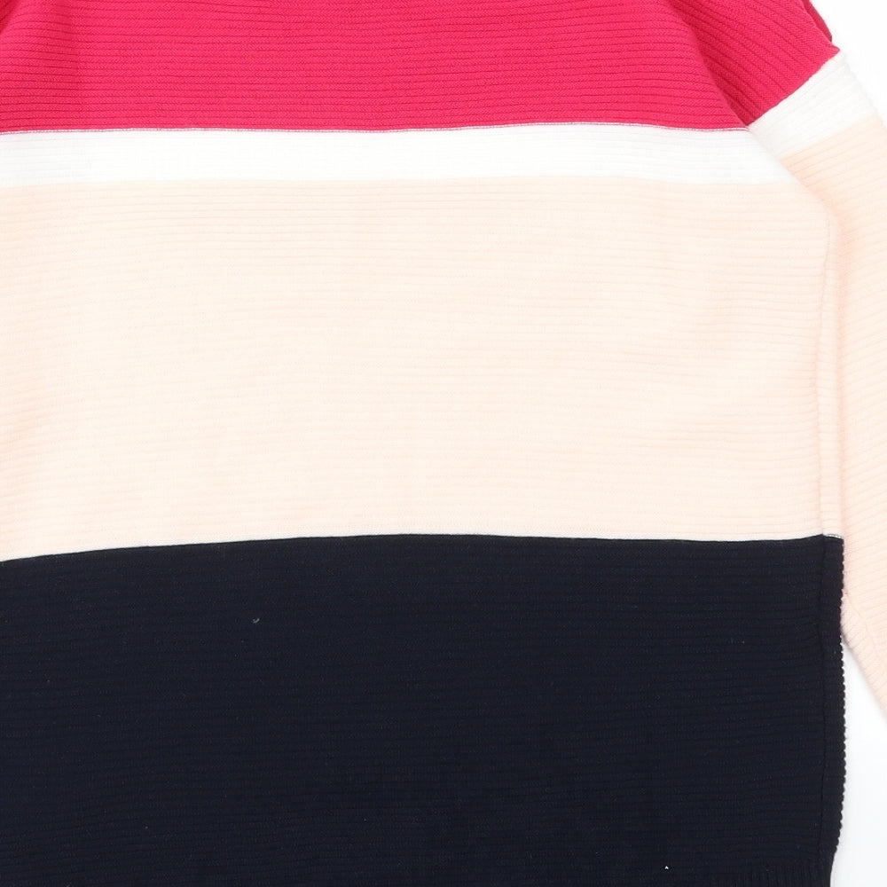Debenhams Womens Multicoloured Striped  Pullover Jumper Size 8