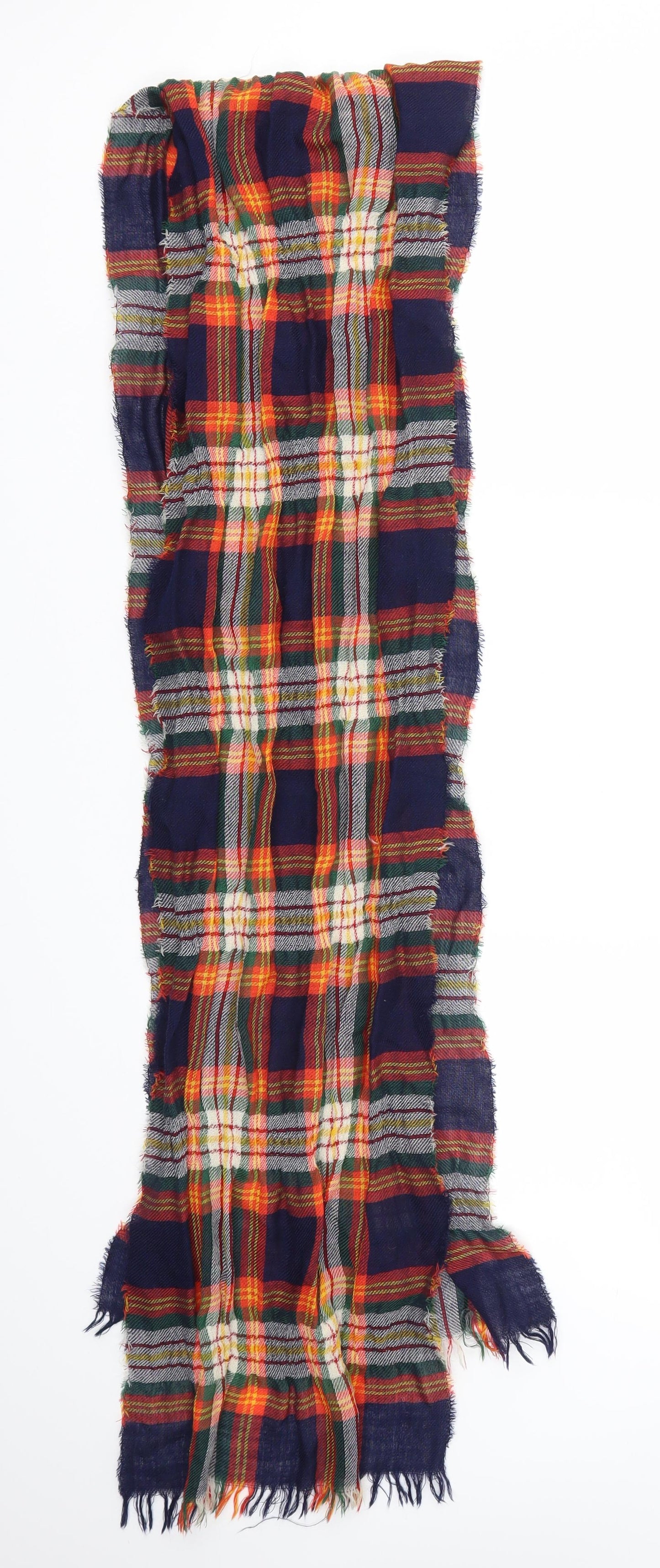 Preworn Unisex Multicoloured Check   Scarf