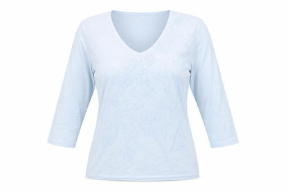 ROWLANDS Womens Blue Floral  Pullover Jumper Size L  - Floral embroidery